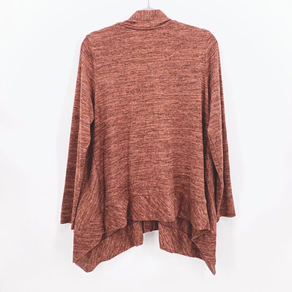 LOGO Zip Front Sharkbite Hem Cardigan - Picture 6 of 7